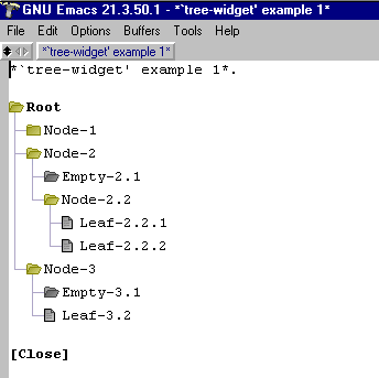 Graphic tree using the `folder' theme.